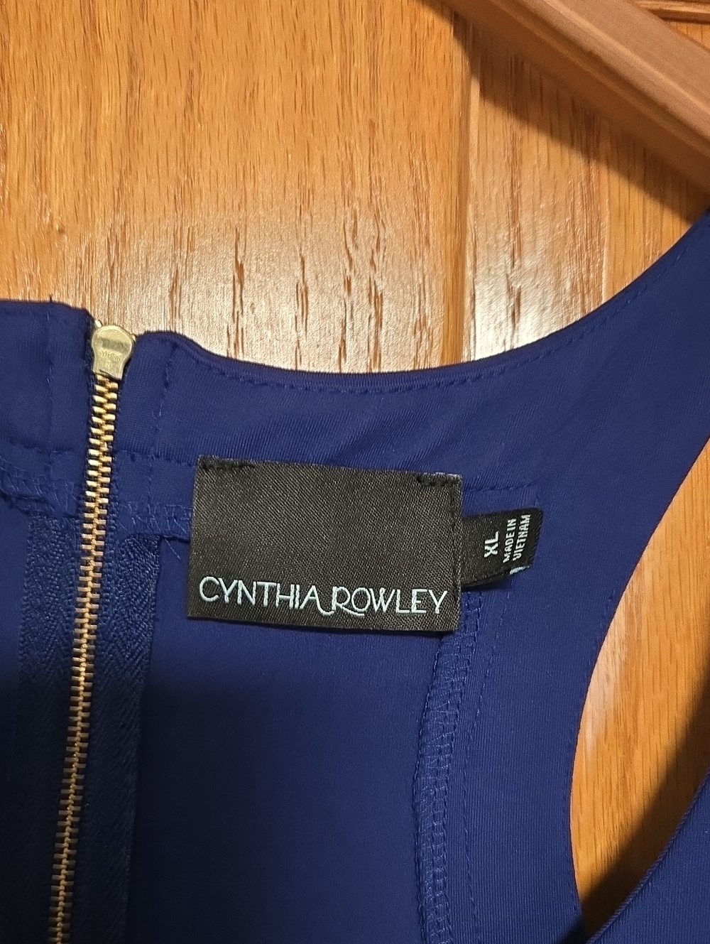 Cynthia Rowley Royal Blue Sleeveless Fit-and-Flare Dress - Picture 2 of 3